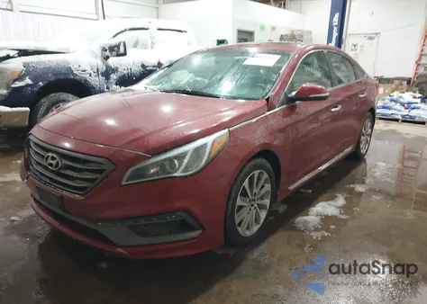 2016 Hyundai Sonata Sport z USA, uszkodzony, nr VIN 5NPE34AF9GH409313